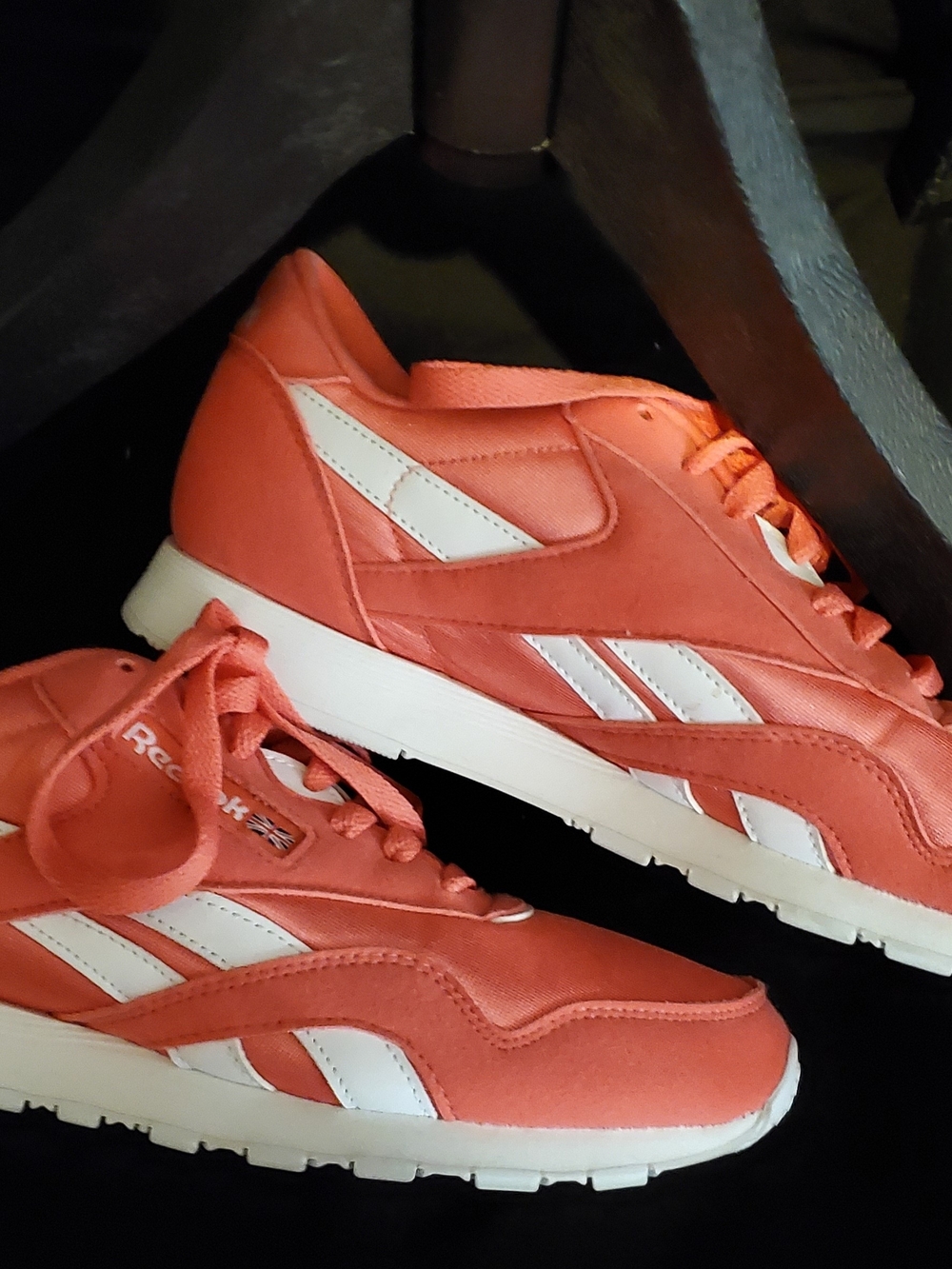Reebok Women’s Coral- Orange / Bright Rose Low-Top Lace Sneakers - Orangish Most